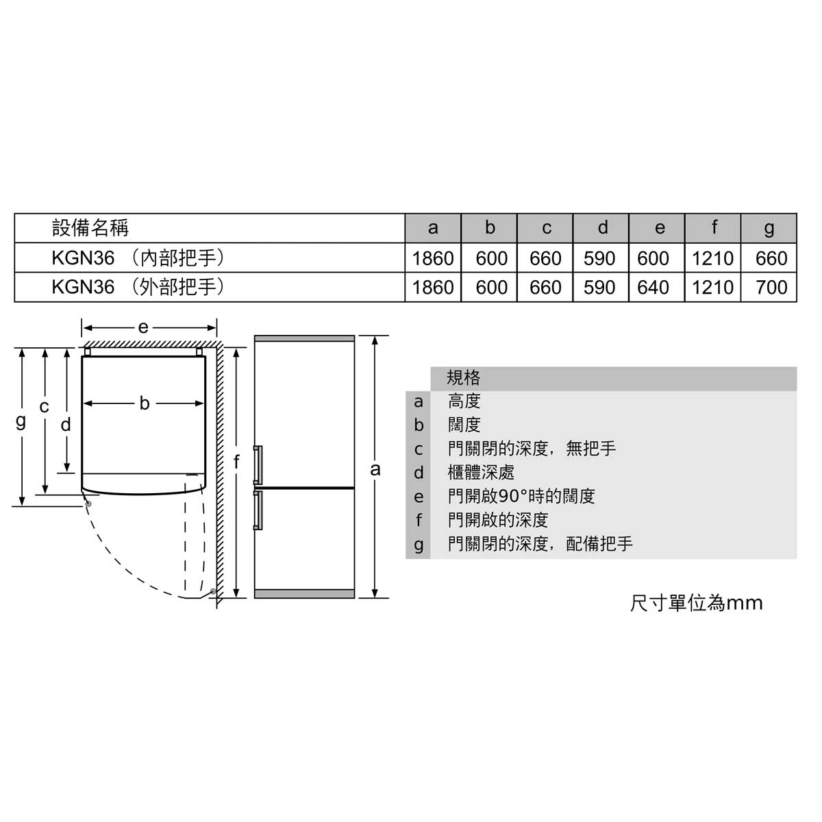 【已停產】Siemens 西門子 KG36NNL31K 306公升 iQ100 下置式冷凍 雙門雪櫃