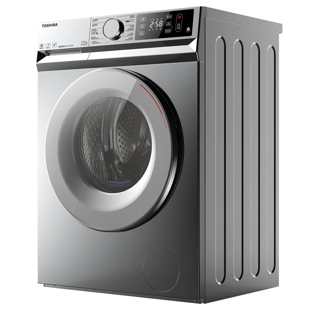 Toshiba 東芝 TW-BL85A2H(SS) 440mm 7.5KG/1200轉 超薄身前置式變頻洗衣機 - ShineCreation 創暉百貨